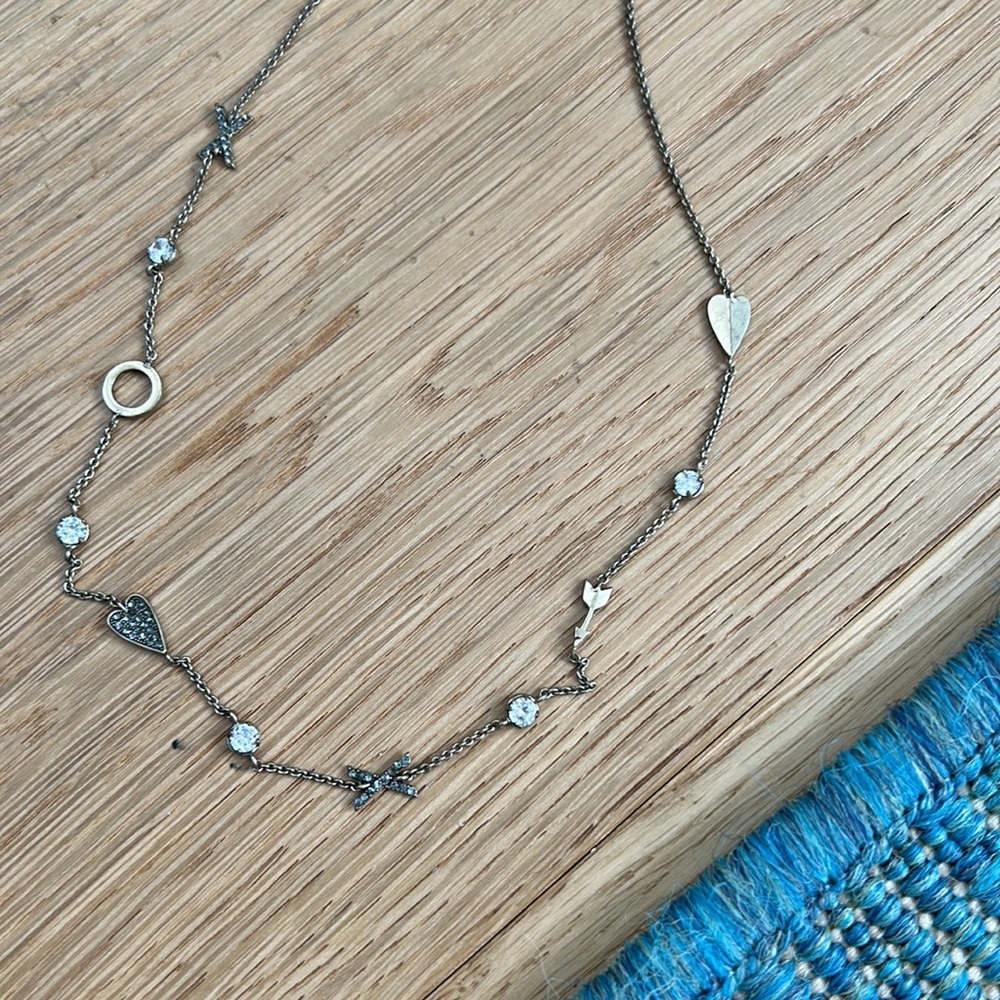 Banana Republic love necklace.
